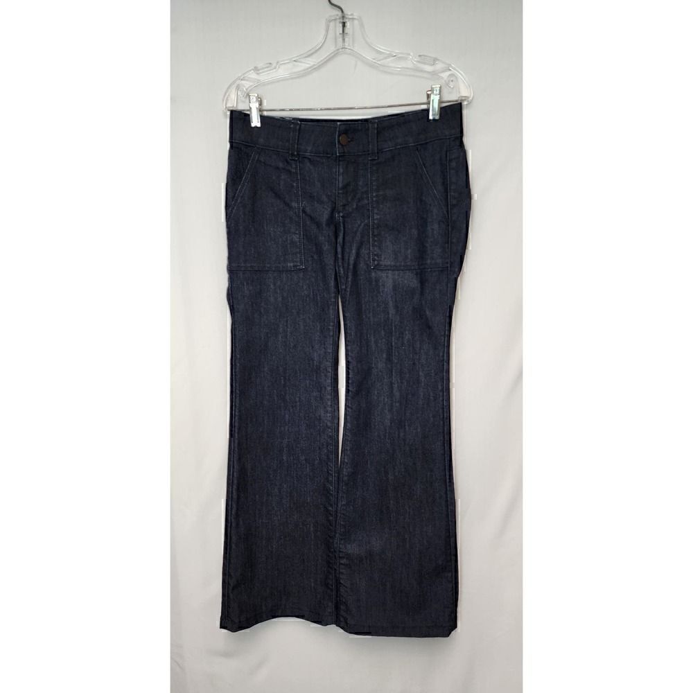 Ann Taylor Modern Fit Wide Leg Blue Denim Jeans Size 4 - Picture 3 of 5